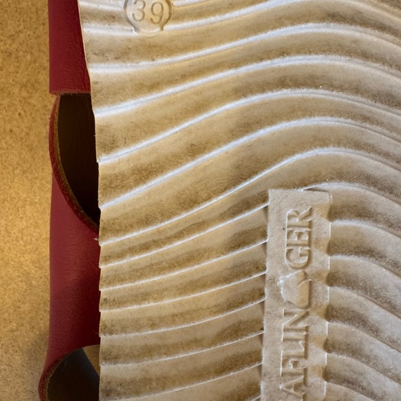 Haflinger Pink and White Sandals with Woven Design - Picture 6 of 7